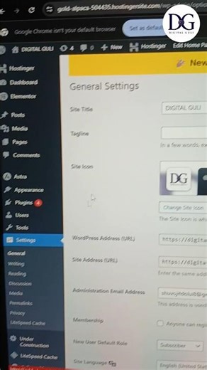Fix your wordpress basic settings ‪@digitalguli‬ #digitalguli #webdevelopment #wordpressapp