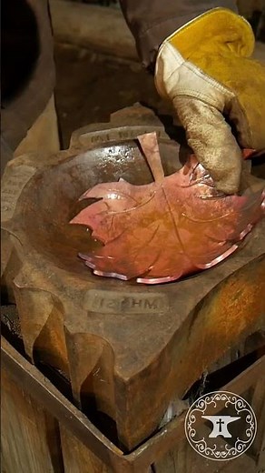 Forging a Maple Leaf Spoon Rest