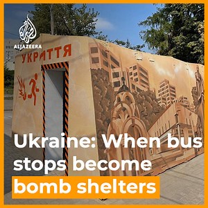 17K views · 452 reactions | These new bomb shelter bus stops in Ukraine's Kharkiv are designed to save civilians from Russian shelling during their commute ⤵️ | Al Jazeera English | Facebook