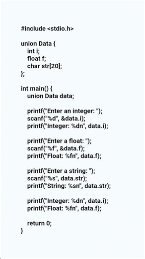 Union for Type Conversion