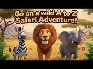 🦓 A to Z Safari Adventure | ABC Songs for Toddlers | Learn Alphabet with Jungle Animals