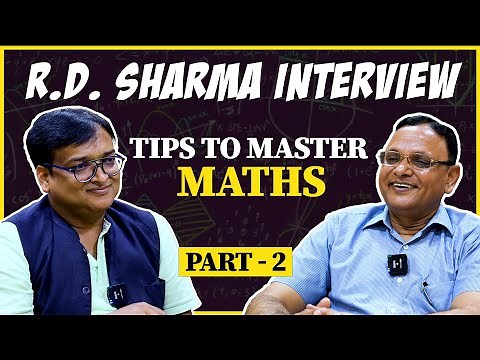 RD Sharma Sir: How to excel in Maths? RD Sharma answers | Maths Tips | Tips for Maths Exam