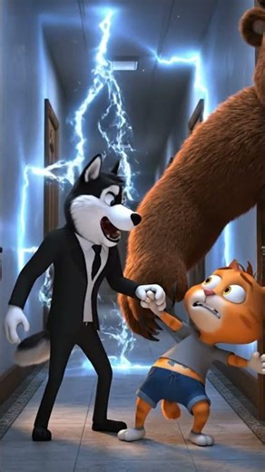 ORANGE & HUSKY #catanddog #animation