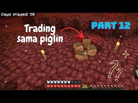 🔴 MINECRAFT SURVIVAL INDONESIA #13 | Trading Sama Piglin di Nether!