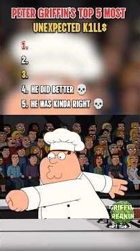 Ranking Peter Griffin Top 5 💀 Moments in Family Guy. #shorts #familyguy #petergriffin #funny