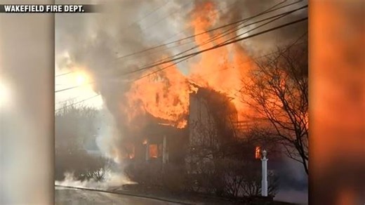 Fire crews battle fast-moving blaze that consumed home in Wakefield, NH