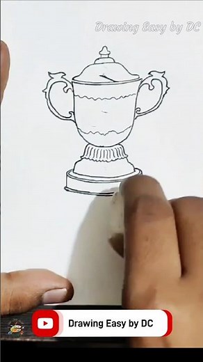 IPL trophy drawing | IPL cup drawing | easy ipl trophy drawing | ipl drawing | cricket cup drawing