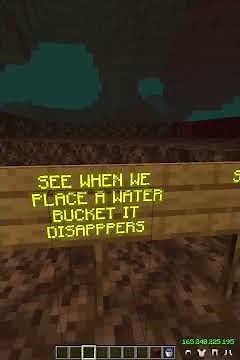 CAN WE PLACE WATER IN NETHER? #minecraft #minecraftshorts #netherportal