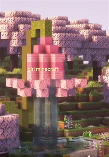i love girly minecraft🌸 #summer #minecraftideas #girly #minecraftbuilding