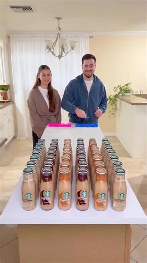 FunBiteZone on Instagram: "Starbucks®️ Frappuccino®️ Drinks Ring Toss Challenge 😂 first to 3 wins! @starbucks"