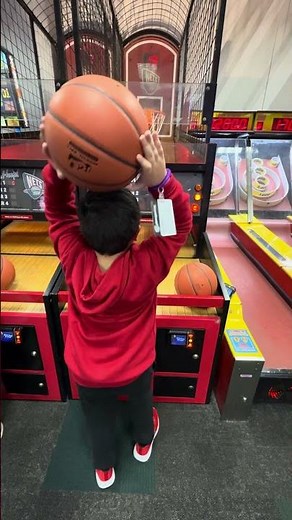 Playing Basketball At Chuck E Cheese