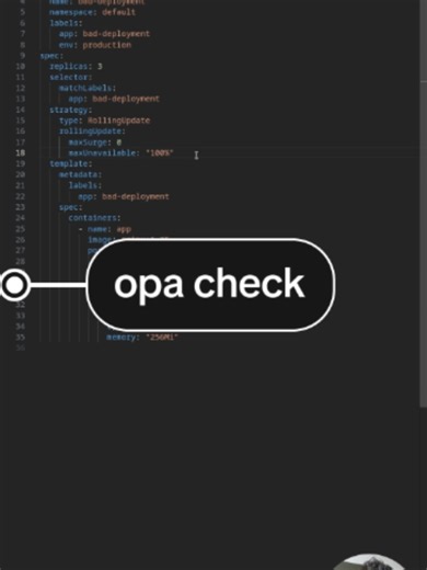 opa check #Opacheck #PolicyAsCode #InfrastructureValidation #KubernetesSecurity #ShiftLeftEngineering #PlatformEngineering #CloudNativeDevelopment #ProductionReadiness #Devops #Kevops