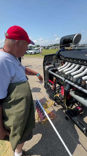 Internal Combustion on Instagram: "How the Inertia starter works on an Allison V12 Airplane engine. #warbirds #eaa #oshkosh #airventure #osh24 #warbirds #engine #v12"