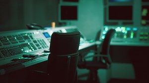 empty power plant control room