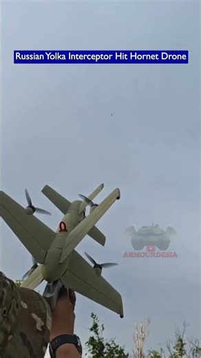 Russian Yolka Air Defense Rams High-Speed Hornet Drone Out of the Sky!!