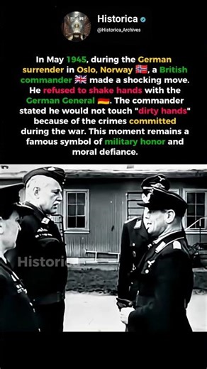 The Handshake Refusal: Honor in Oslo 🇬🇧🚫🇩🇪
