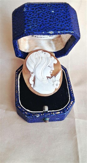 Vintage Shell Cameo Carving – Lady Profile Relief, Classical Portrait Pendant Supply - Etsy