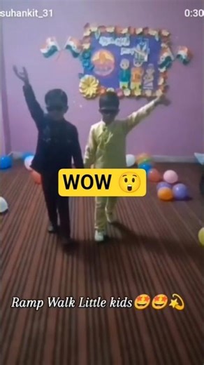 Ramp Walk Little Kids 🥰