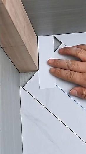 Perfect Corner Tile Laying Trick! - Pro Method #homedecoration #tiles