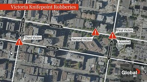 Man arrested in Victoria knifepoint robbery spree