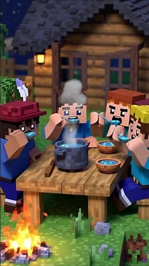 Minecraft Character Eating Every Food 😋