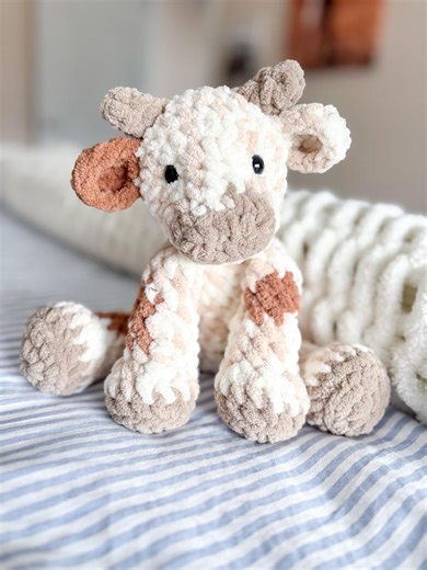 Custom Crochet Cow Plush Toy Gift for Baby, Kid & Cow Lover - Etsy