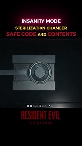 Sterilization Chamber Safe Code + Contents | Insanity Mode | RE Requiem