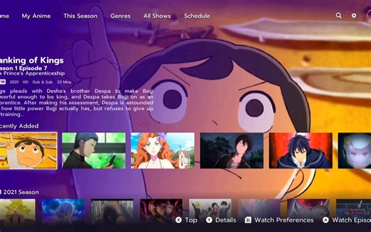 在Switch上看Funimation动漫，不止有b站动漫还有国王排名