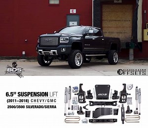 15K views · 153 reactions | Check out this 2011-2018 Chevy/GMC 2500/3500HD 6.5” BDS Lift Kit >>> https://goo.gl/k9SKKn Looking to lift your truck? We sell kits ranging from 3”-10" of lift for almost every Truck, SUV, or Jeep Year/Make/Model. Check out all your lift kit options HERE >>> www.customoffsets.com/lifts ------ Want to see the full spotlight? Check it out here! >>> https://goo.gl/mCq5wr | Custom Offsets | Facebook