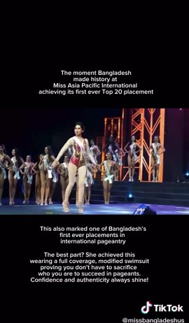 Historic Miss Asia Pacific Win for Bangladesh