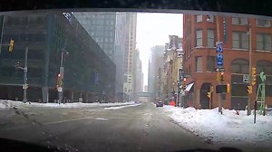 Time lapse video: Driving around Milwaukee in the snow