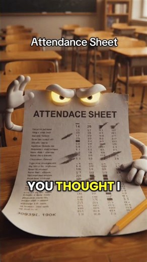 “If Your School Bell, Homework, Notebook & Attendance Sheet Could Talk! 🏫✏️📒”