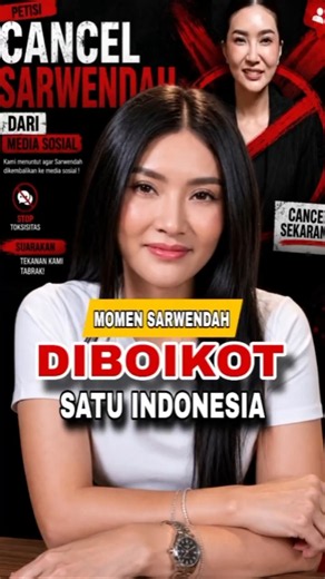 MOMEN SARWENDAH DIBOIKOT LEWAT PETISI CANCEL