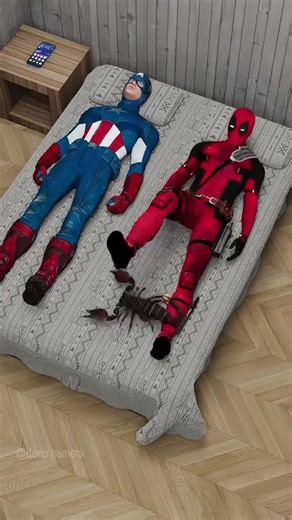 Deadpool vs Captain America | Deadpool wants to sleep | marvel animations #marvel #captainamerica