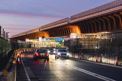 EKFB completes 4,500-tonne deck slide for Small Dean viaduct