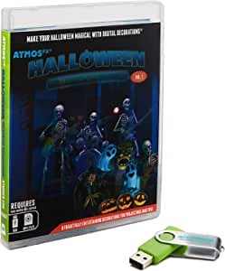 AtmosFX® Halloween Hollusion Digital Decoration on USB Includes 8 Atmosfx Video Effects for Hallloween