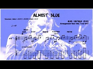 ALMOST BLUE (Elvis Costello, 1982) -guitar, arrangement, score & tablature Yann Viet-