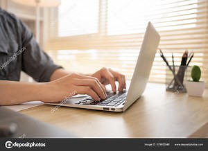 Close Video Fingers Pressing Laptop Keyboard Typing Laptop Keyboard Typing