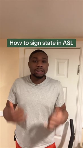 Learn how to sign state in ASL Comment below what state your in #asl #americansignlanguage #signlanguage