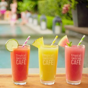38 reactions | Time to sip back & relax磻 Dive into our NEW Strawberry Margarita & Island Punch Smoothies. Plus Watermelon Mojito® Smoothie is back! For a limited time. | Tropical Smoothie Cafe | Facebook