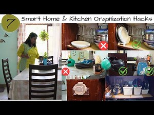 7 Smart Home & Kitchen Organization Hacks-Practical Homemaking Tips-Space Saving Organization Hacks