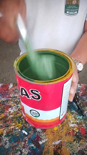 (Part 2)Quick dry enamel gemstone green color #gemstonegreencokor #paintmixing #color #fbpagesreels | Quatro melstv