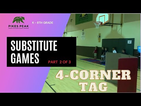 Physical Education Substitute Teacher - 4 corner Tag