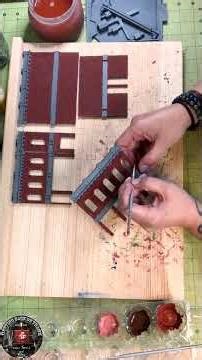 Painting Main Street Corner Building Part 1 #3dprinting #paintingmodels #thingiverse #modelrailroad