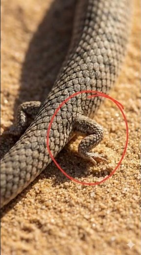 🐍 Look Closely This Snake Has LEGS! 😱 #SnakeE
