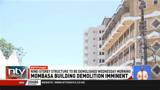 22K views · 431 reactions | Mombasa Building Demolition Imminent: Several activities are expected to be disrupted in Mombasa after the county government announced it will carry out the demolition of a nine-storey building. The operation will be conducted by a special team. #NTVTonight | NTV Kenya | Facebook