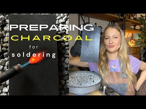 Quick and easy steps to prep charcoal block for soldering | silversmithing tips | jewelry making