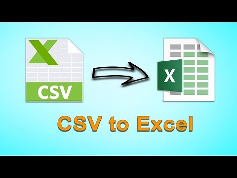 كيفية تحويل ملف csv إلى excel