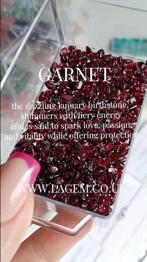 GARNET 💎 January Birthstone ⭐ LAGEM Crystal Bracelet