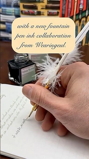 Swatching Wearingeul’s Sense and Sensibility (Jane Austen) fountain pen ink